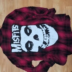 Misfits upcycled flannel